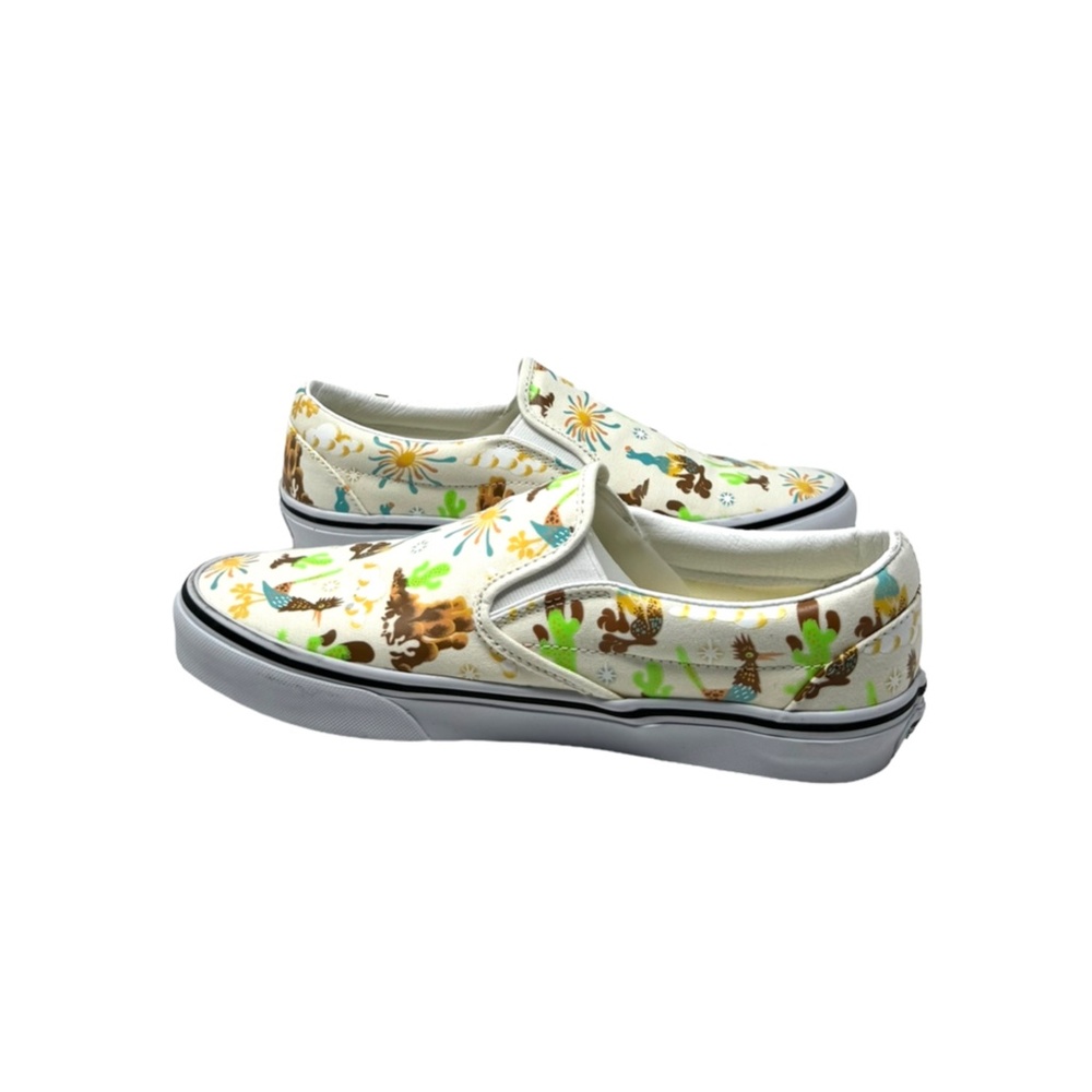 VANS Classic Slip On Shoe Men's Size Sneakers Skate Low Canvas White VN000BVZBPH - Picture 5 of 9
